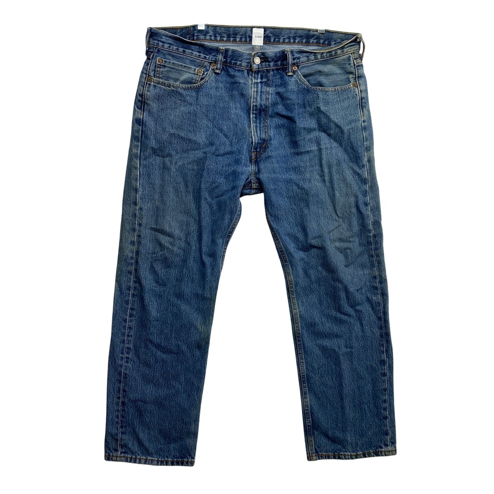 Levi's Jeans Mens 38x29 Blue 505 Regular Fit Straight Leg Medium Wash Denim